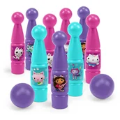 Zabawki i gry sportowe - Gabby's dollhouse kręgle w kartonie zestaw Wader 82190 - miniaturka - grafika 1