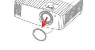 Optoma 51.7G603H001 osłona obiektywu projektora UHD55 - Akcesoria do projektorów - miniaturka - grafika 1
