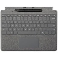 Klawiatury - MICROSOFT Surface Pro Type Cover Platynowy + Rysik Surface Slim Pen 2 8X6-00220 - miniaturka - grafika 1