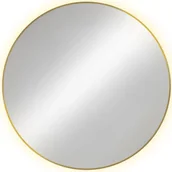 Lustra - Złote Okrągłe Lustro Podświetlane Wiszące C2-N43 - miniaturka - grafika 1