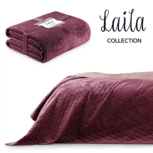 AmeliaHome Amelia Home Narzuta Velvetowa Laila 200x220 /AH/LA/BGR+JGR/2022 - Narzuty - miniaturka - grafika 1