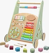 Chodziki - Coil Drewniany Chodzik Pchacz Sorter Pastel - miniaturka - grafika 1