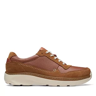 Clarks Chartlite Move sneakersy męskie, Dark Tan Leather, 41 EU - Sneakersy męskie - miniaturka - grafika 1