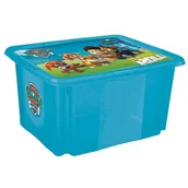 Pudła i pojemniki do przechowywania - Pojemnik obrotowy z pokrywą karolina "paw patrol" 15 l niebieski - miniaturka - grafika 1