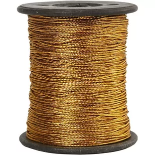 Złoty sznurek 0,5 mm 100 m - Dekoratorstwo - miniaturka - grafika 1