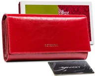 Portfele - Peterson Portfel Skórzany Ptn Pl-490-1544 Red - miniaturka - grafika 1