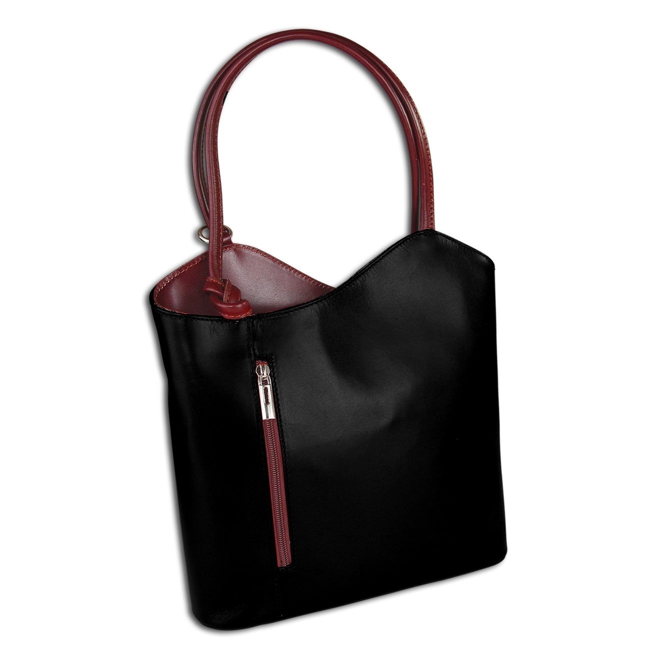 Wielokolorowy skórzany plecak miejski Florence z zamkiem błyskawicznym OTT106SS