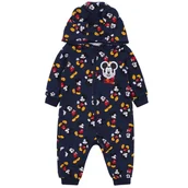 Pajacyki dla niemowląt - Granatowy pajacyk niemowlęcy Myszka Mickey, certyfikat OEKO-TEX STANDARD 100 6-9 m 74 cm - miniaturka - grafika 1