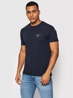 Koszulki męskie - Napapijri T-Shirt Selbas NP0A4GBQ Granatowy Regular Fit - miniaturka - grafika 1