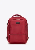 Plecaki - Wielofunkcyjny plecak do samolotu poszerzany czerwony - miniaturka - grafika 1