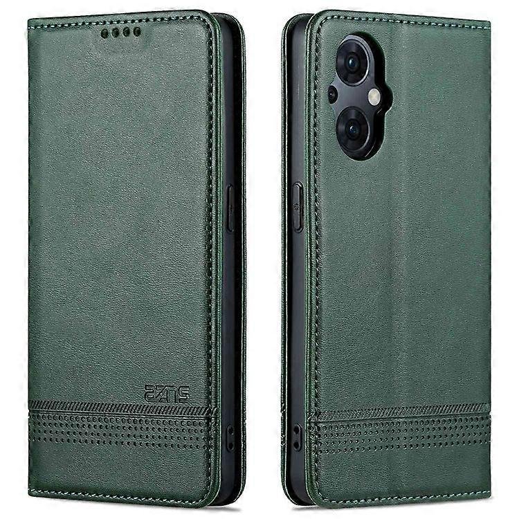 Kompatybilny z AZNS dla Oppo Reno8 Lite 5G Magnetyczne automatyczne zamykanie PU Skórzany stojak do oglądania Flip Cover Portfel Etui na telefon Zi...