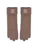 Rękawiczki - Calvin Klein Rękawiczki Damskie Chunky K60K612619 Szary - miniaturka - grafika 1