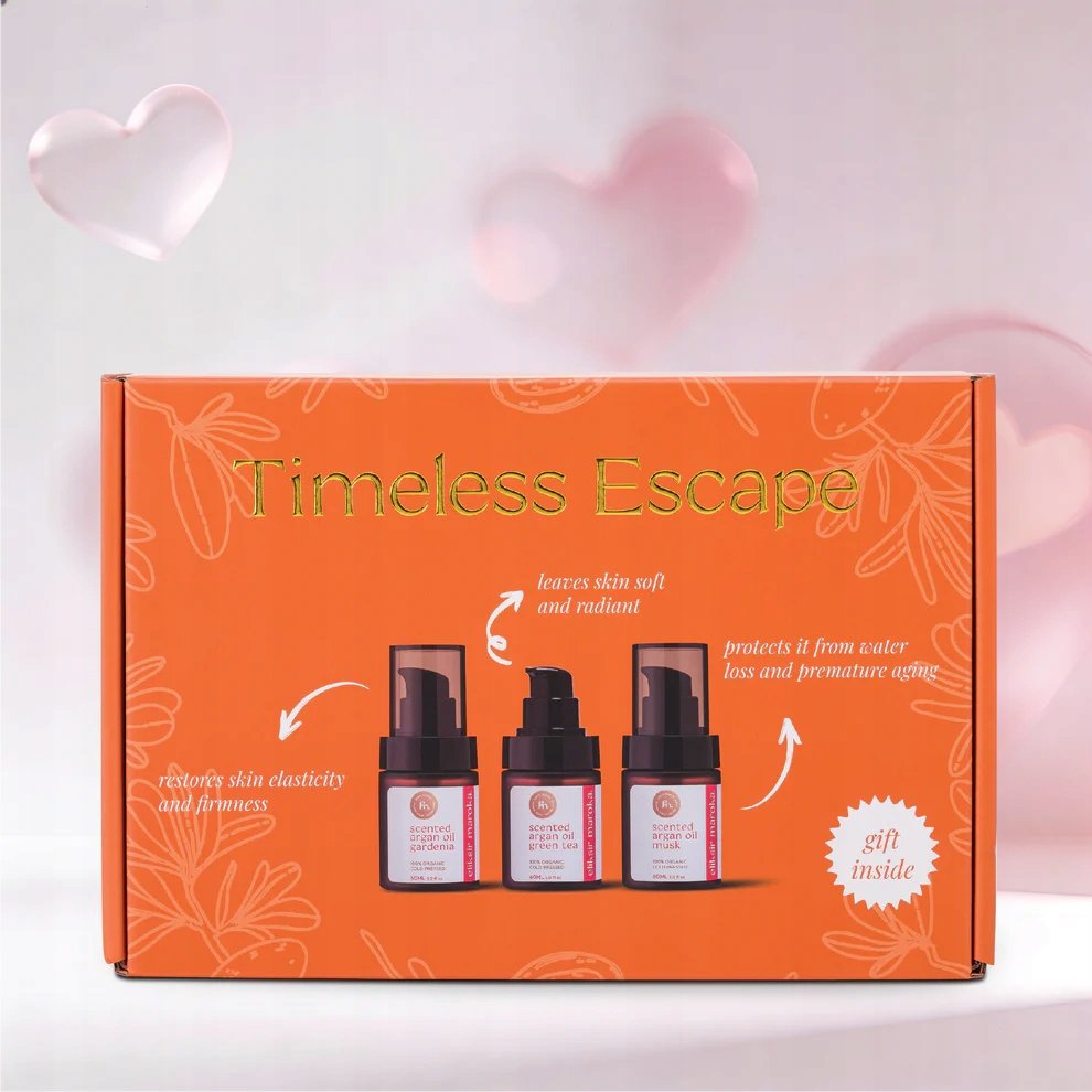 Eliksir Maroka Box Arganowy Piżmo, Zielona herbata i Gardenia