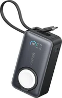 Baterie do telefonów - ANKER MagGo Power Bank (10000 mAh, 35 W, do Apple Watch), czarny - miniaturka - grafika 1