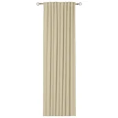 Zasłony - Zasłona Isabel 140 x 300 cm beżowa na taśmie - miniaturka - grafika 1
