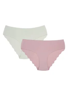 Majtki brazyliany Pama 2-pak Esotiq brudny róż, miętowy M - Majtki damskie - miniaturka - grafika 1