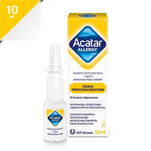 USP ZDROWIE Acatar Allergy aerozol do nosa 10 ml | DARMOWA DOSTAWA OD 199 PLN! - Leki na alergię - miniaturka - grafika 1