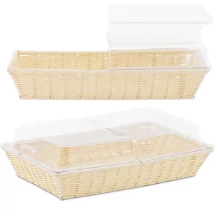 Royal Catering Kosz na pieczywo z pokrywką na zawiasach 530 x 328 x 140 mm RCBB-01 - Pojemniki i kosze gastronomiczne - miniaturka - grafika 1