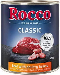 Rocco Classic 6 X 800 G - Wołowina Z Sercami Drobiowymi - Mokra karma dla psów - miniaturka - grafika 4