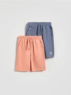 Majtki dla dzieci - Reserved - Szorty 2 pack - niebieski - miniaturka - grafika 1