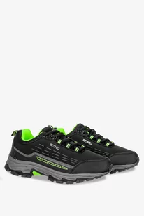 Czarne buty trekkingowe sznurowane unisex softshell Casu B2003-2 - Buty trekkingowe damskie - miniaturka - grafika 1