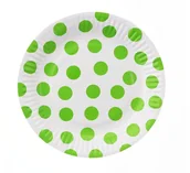 Stroje karnawałowe - GoDan talerzyki papierowe Groszki, 6 szt. - miniaturka - grafika 1