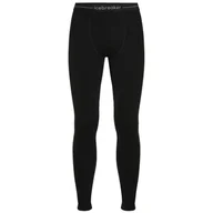 Bielizna sportowa męska - Męskie kalesony Icebreaker Men 300 MerinoFine™ Polar Leggings Rozmiar: XL / Kolor: czarny - miniaturka - grafika 1