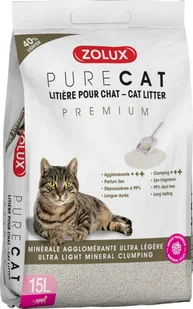 ZOLUX Żwirek dla kota mineralny zbrylający PURECAT Premium 15 l - Żwirek dla kotów - miniaturka - grafika 1