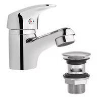 Baterie umywalkowe - Invena Bateria umywalkowa Ava New stojąca chrom BU-06-Z01-X - miniaturka - grafika 1