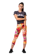 Spodnie sportowe damskie - Legginsy damskie Nebbia Hero Be Your Own Hero 7/8 leggings rainbow XS - miniaturka - grafika 1