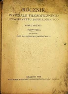 Filozofia i socjologia - Rocznik wydziału filozoficznego Uniwersytetu Jagiellońskiego Tom 1 - miniaturka - grafika 1