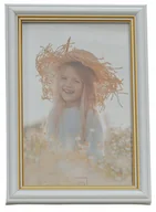Ramki na zdjęcia - ﻿Elegancka Ramka na Zdjęcia 30x40 cm - biała +złoto - miniaturka - grafika 1