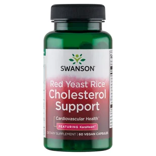 Swanson Red Yeast Rice Cholesterol Support, 60 kapsułek wegetariańskich - Serce i układ krążenia - miniaturka - grafika 1