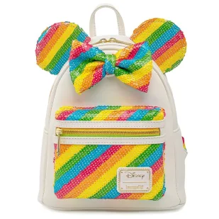 Loungefly Disney Minnie Rainbow plecak 26cm - Plecaki szkolne i tornistry - miniaturka - grafika 1