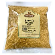 Ziarna i nasiona roślin strączkowych - Siemię lniane złote- nasiona Orzeszek 1 kg - miniaturka - grafika 1
