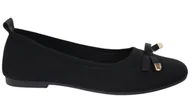Baleriny - Baleriny damskie Evento 25BL02-9048 czarny - miniaturka - grafika 1