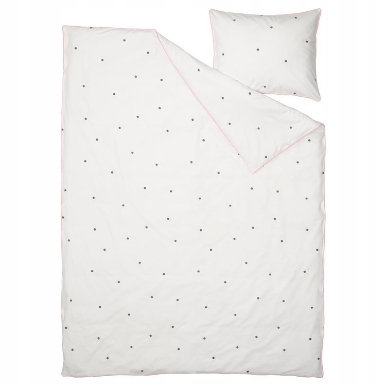 Ikea Vankrets pościel dziecięca 150x200 kropki