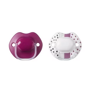 Tommee Tippee Smoczek symetryczny Urban style 6-18m, 2szt Girl - Smoczki uspokajające - miniaturka - grafika 2