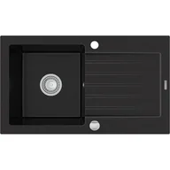 Zlewozmywaki - Mexen Pablo zlewozmywak granitowy 1-komorowy z ociekaczem 752 x 436 mm, czarny - 6510751010-77 - miniaturka - grafika 1