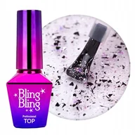 Utwardzacze do paznokci - MollyLac, Top BlingBling Lightly No Wipe Bez Przemywania, 10g - miniaturka - grafika 1