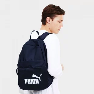 Plecak Puma Phase Szkolny Miejski Damski Męski Granatowy 075487-43 - Plecaki szkolne i tornistry - miniaturka - grafika 1