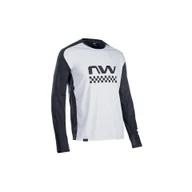 Bluzy na rower - Koszulka rowerowa mtb NORTHWAVE EDGE Jersey LS jasna szara - miniaturka - grafika 1