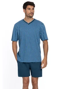 Piżama męska VINCENTE M Niebieski - Piżamy męskie - miniaturka - grafika 1