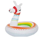 Materace dmuchane i koła do pływania - Koło Dmuchane Do Pływania Kolorowa Lama - miniaturka - grafika 1