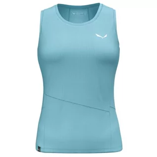 Koszulki i topy damskie - SALEWA Puez Sporty Dry Tank top damski, niebieski (Air Blue), XXS - grafika 1