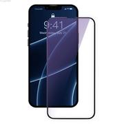 Szkła hartowane na telefon - Blue Baseus 2x szkło hartowane 0,3 mm Anti Light z ramką na cały ekran iPhone 13 mini czarny (SGQP010301) (case friendly) - miniaturka - grafika 1