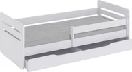 Łóżka dla dzieci i młodzieży - Elior Łóżko dla dziecka z materacem Candy 2X 80x140 - białe - miniaturka - grafika 1