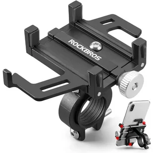 Uchwyt rowerowy RockBros 699-BK na kierownicę do telefonu na rower motor hulajnogę Czarny - Akcesoria rowerowe - miniaturka - grafika 3