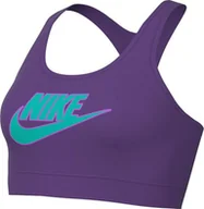 Biustonosze - Nike W Nk Swsh Med SPT Futura Biustonosz Sportowy Kobiety - miniaturka - grafika 1