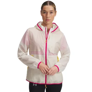 Damska kurtka do biegania Under Armour UA Trail Run Jacket - beżowa - Kurtki damskie - miniaturka - grafika 1